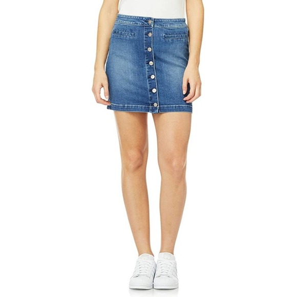 Wallflower Dresses & Skirts - Wallflower Denim Button Front Skirt Juniors 18W